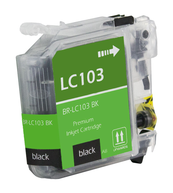 Compatible Brother LC103BK, LC101BK High Yield Black Inkjet Cartridge