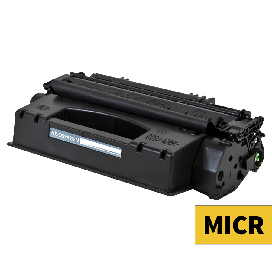 COMPATIBLE HEWLETT PACKARD 49X (Q5949X) MICR TONER CTG, BLACK, 6K HIGH YIELD