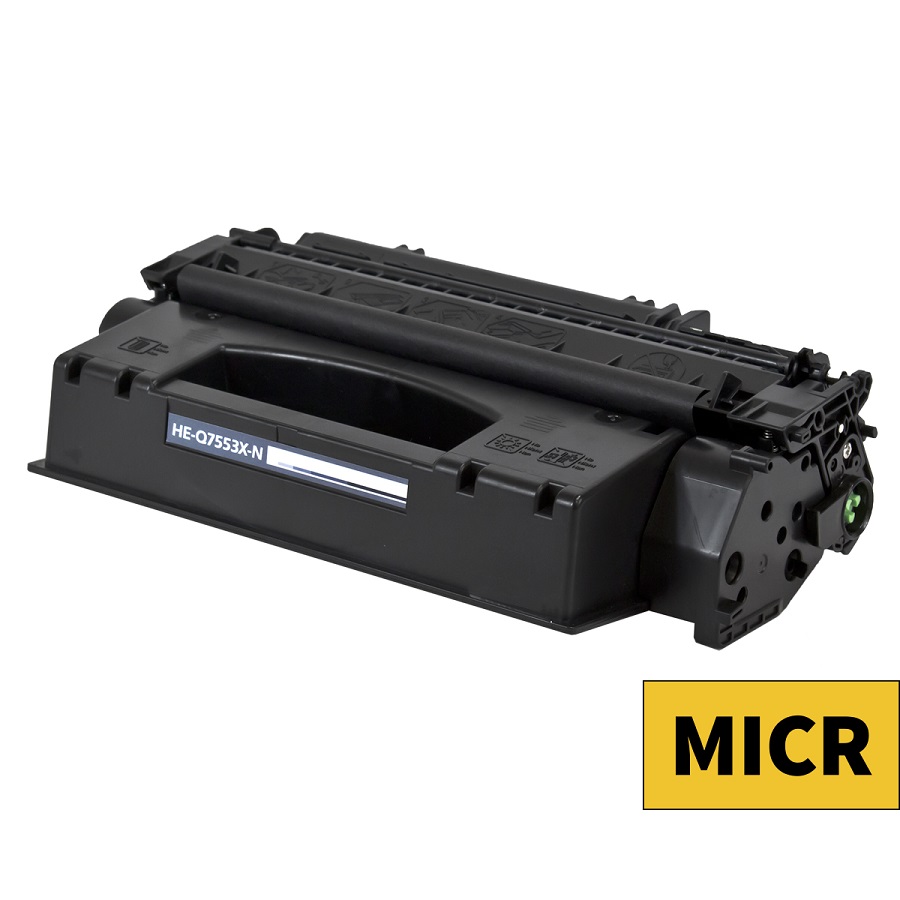 COMPATIBLE HEWLETT PACKARD 53X (Q7553X) MICR TONER CTG, BLACK, 7K HIGH YIELD