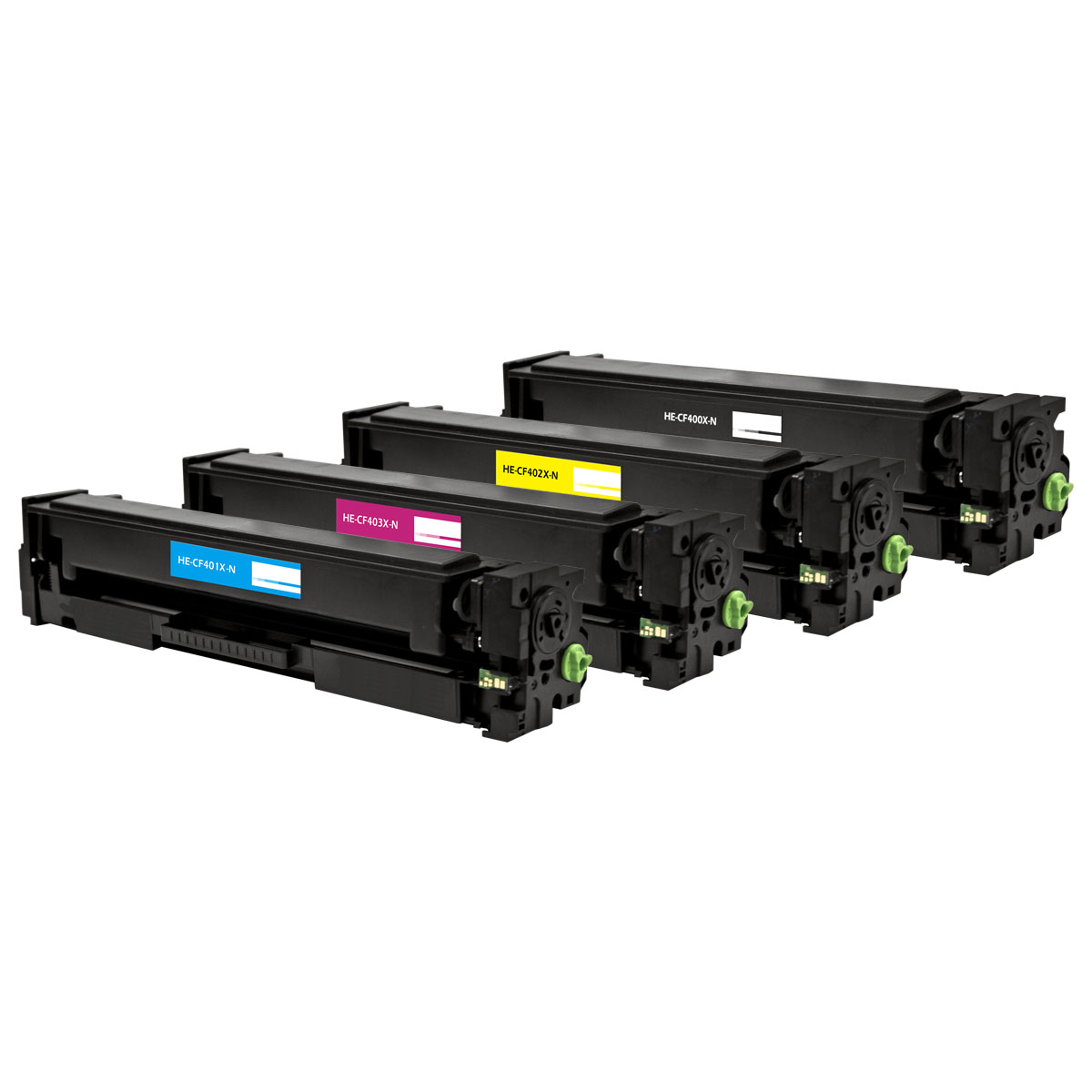 COMPATIBLE HP 201X (CF400X, CF401X, CF402X, CF403X) TONER KIT, BLACK / COLOR, 2.8K BLK/ 2.3K CMY HIGH YIELD