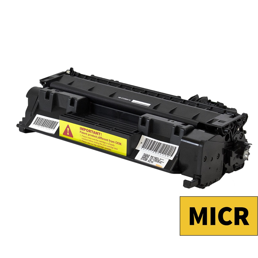 MICR COMPATIBLE HP 80A (CF280A) TONER CTG, BLACK, 2.7K YIELD