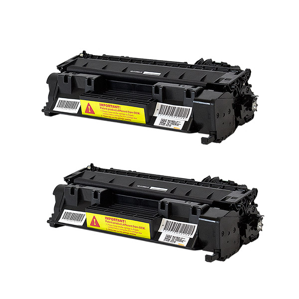 *2 PACK COMPATIBLE HP 80A (CF280A) TONER CTG, BLACK, 2.7K YIELD