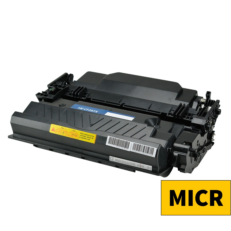 MICR COMPATIBLE HP 87X (CF287X) TONER CTG, BLACK, 18K HIGH YIELD