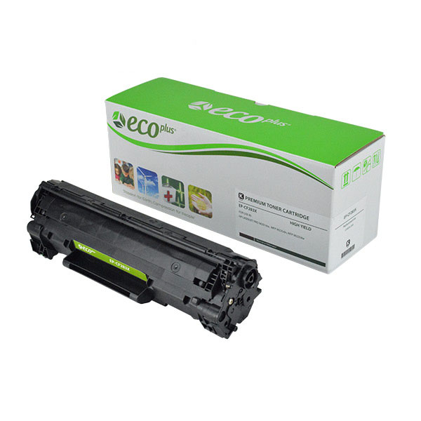 ECOPLUS HP 83X (CF283X) TONER CTG, BLACK, 2.2K HIGH YIELD