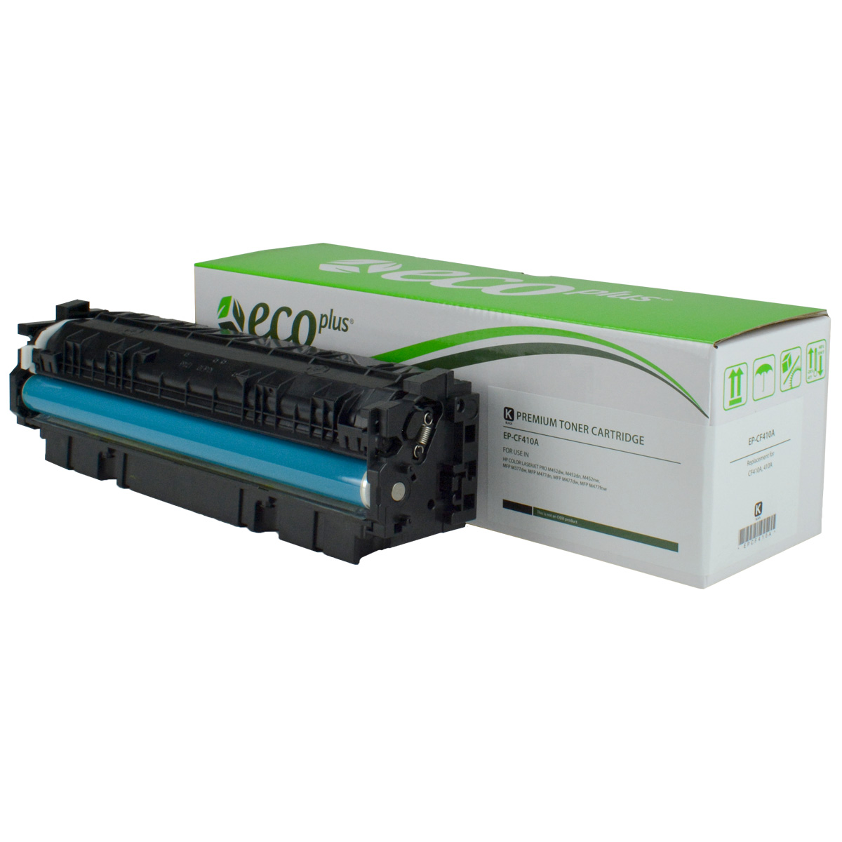 ECOPLUS HP 410A (CF410A) TONER CTG, BLACK, 2.3K YIELD